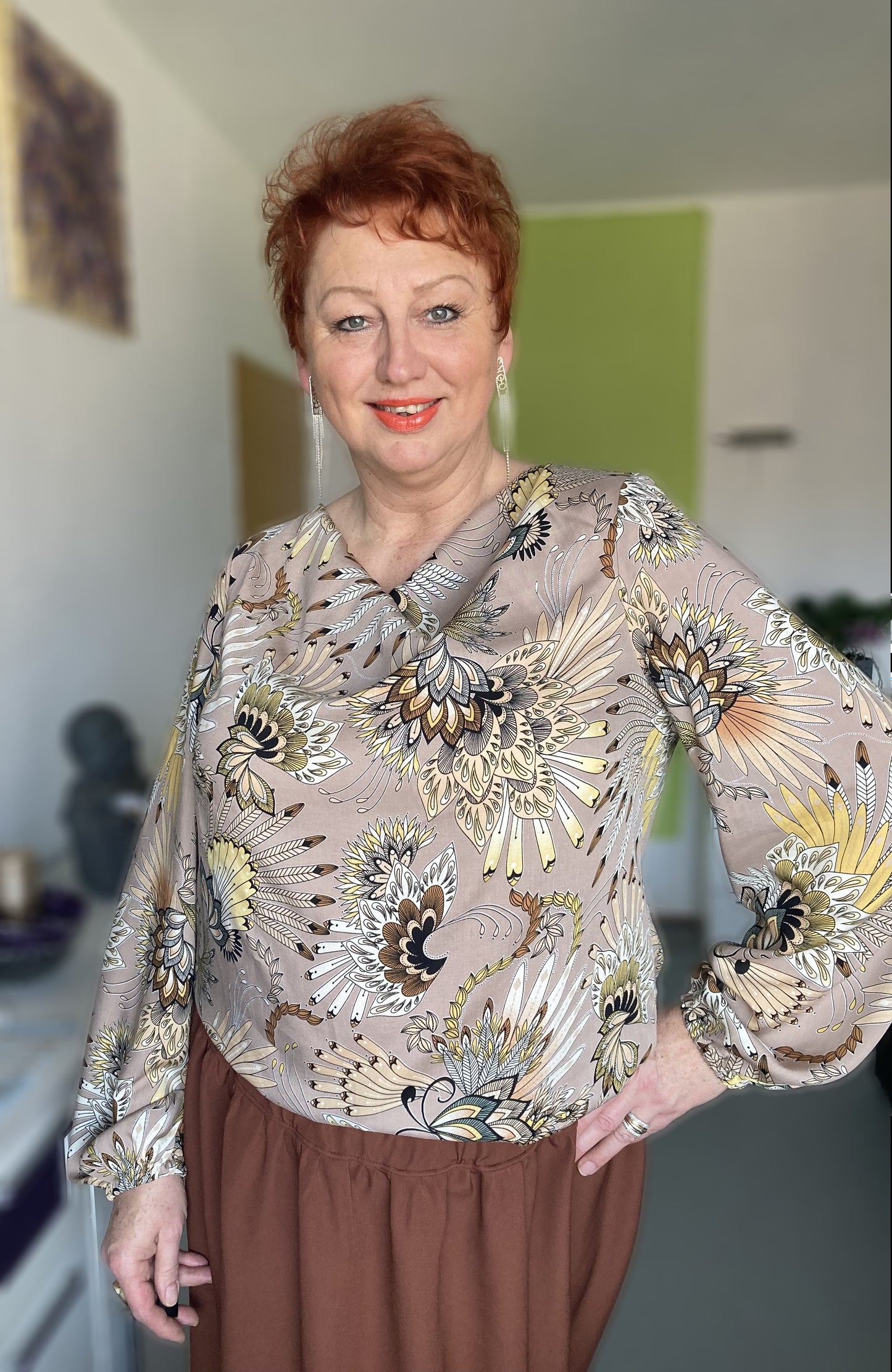 Wasserfallbluse Besima