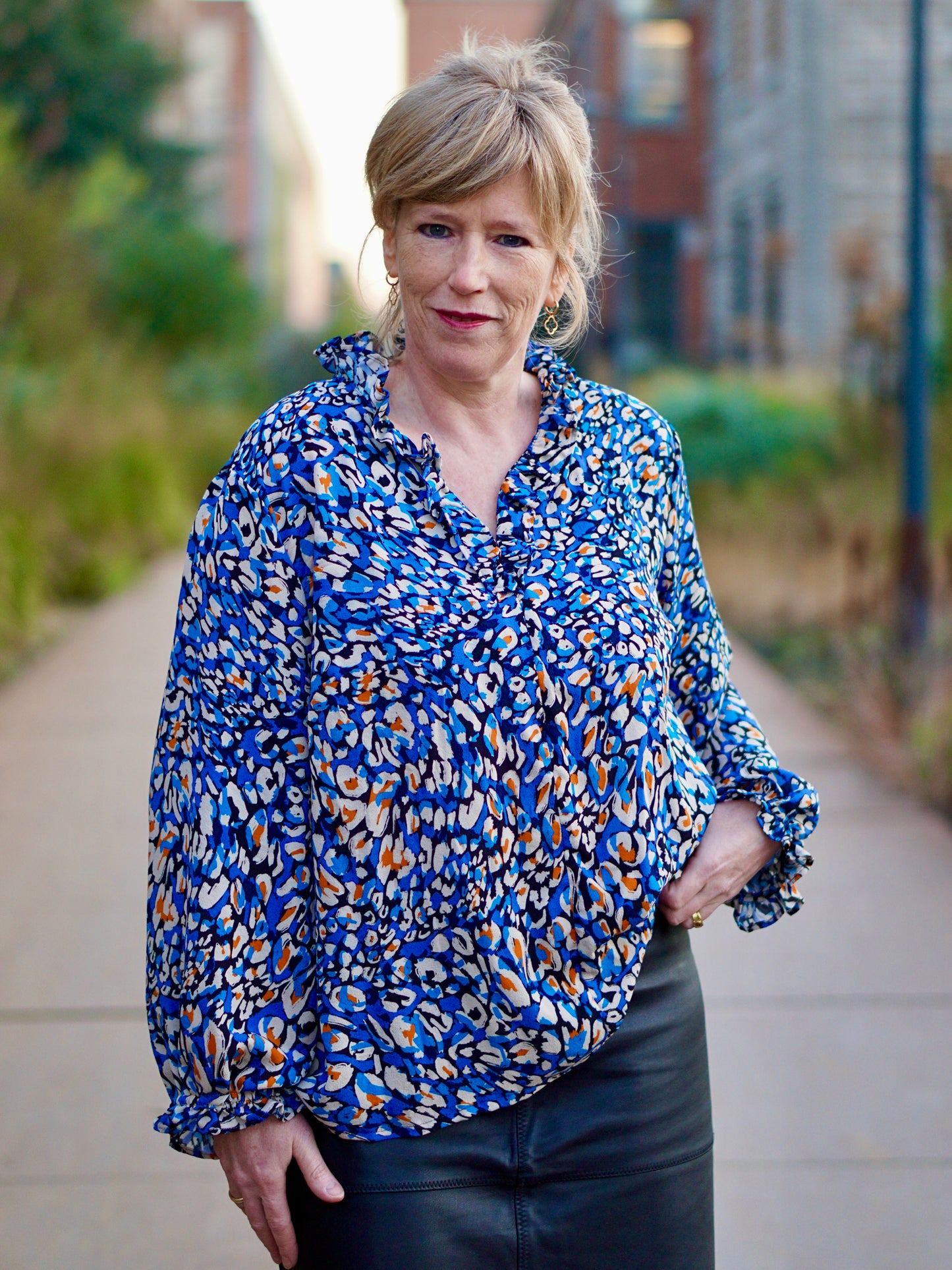 Rüschenbluse Bristol - Schnittmuster mit Patternhack zum Sommerkleid