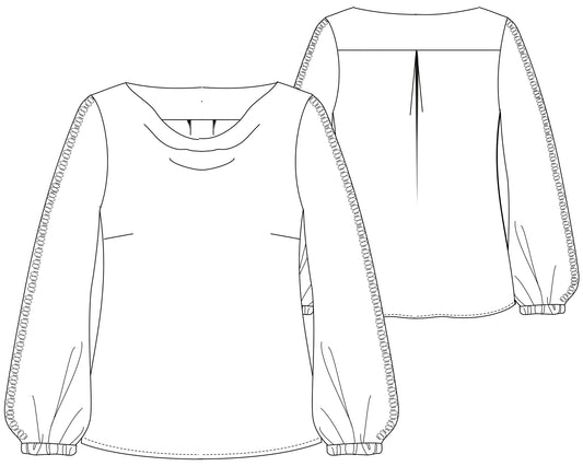 Waterfall blouse Besima