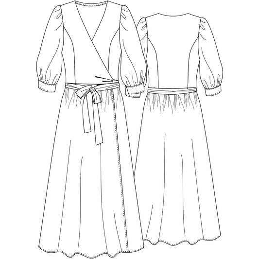 Tessa wrap dress