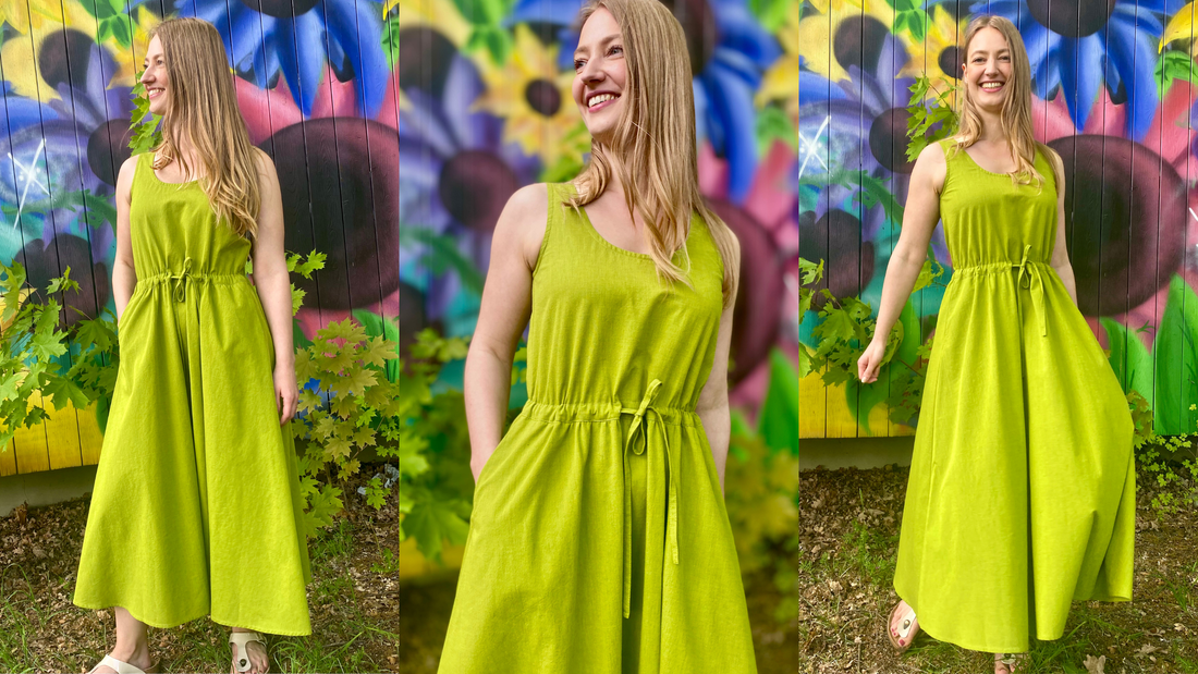Nähanleitung Midi Kleid Inka