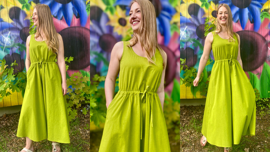 Nähanleitung Midi Kleid Inka