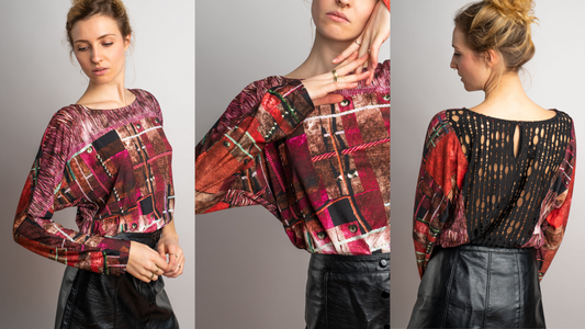 Nähanleitung Fledermausärmel-Shirt Leela