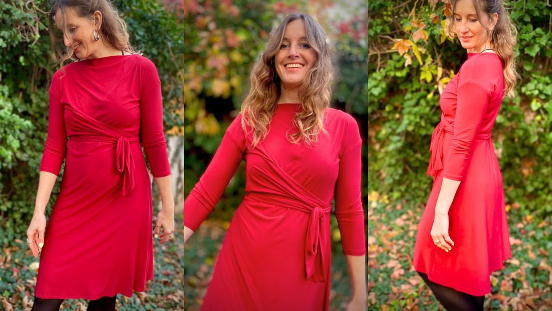 Nähanleitung Wickelkleid Marie