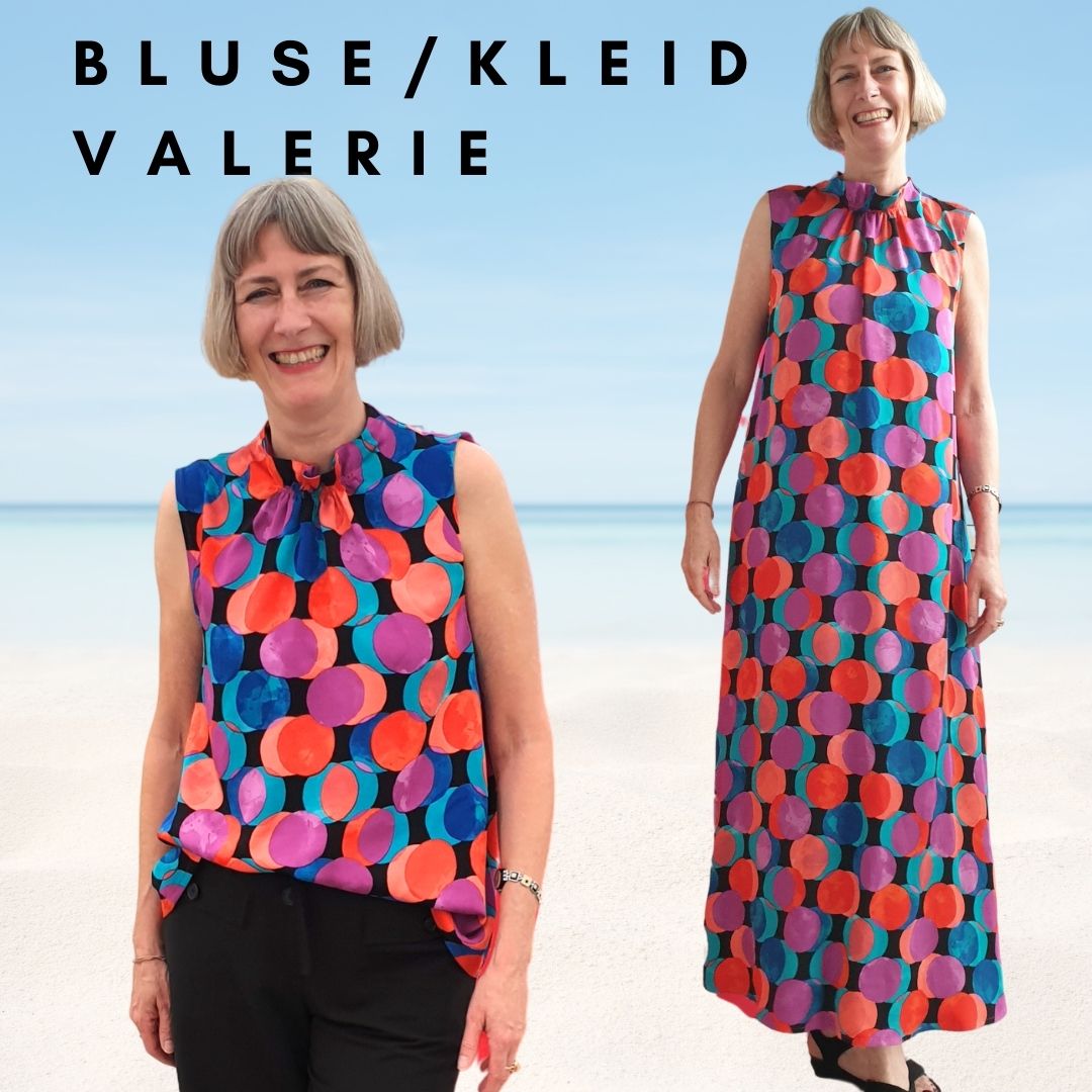 Bluse Valerie - Schnittmuster mit Patternhack zum Sommerkleid