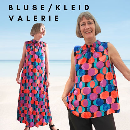 Bluse Valerie - Schnittmuster mit Patternhack zum Sommerkleid