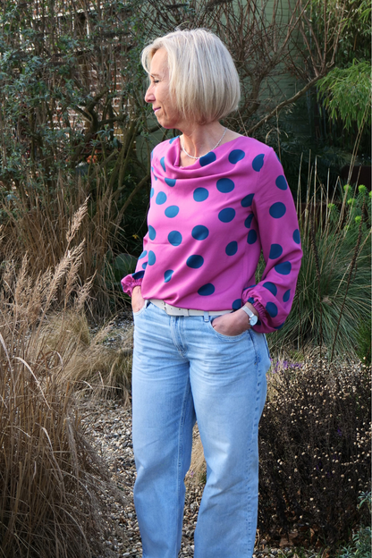 Waterfall blouse Besima