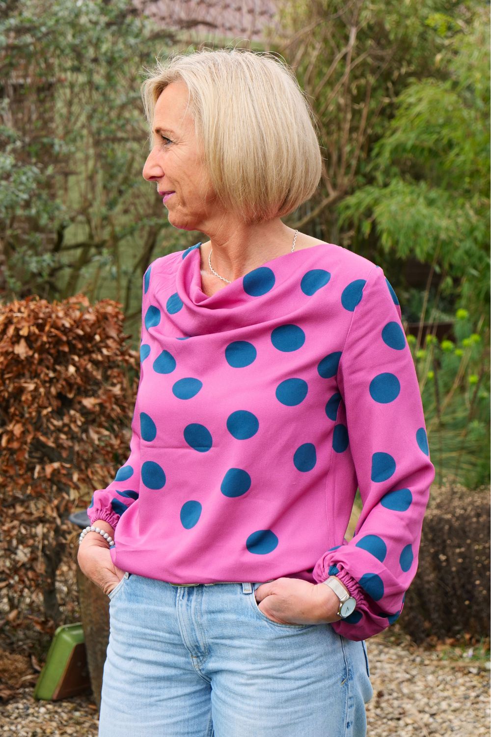 Waterfall blouse Besima