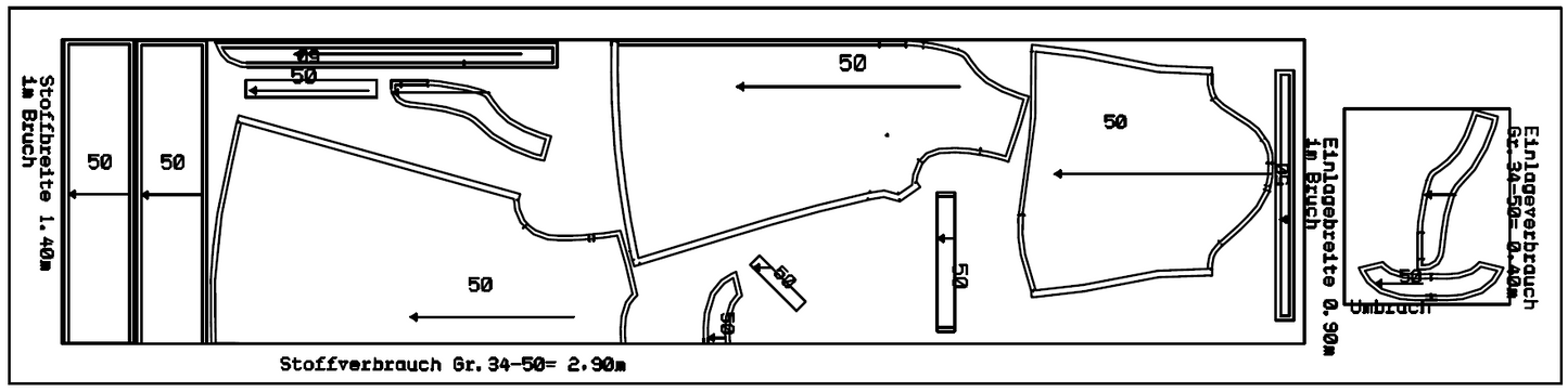 Rüschenbluse Bristol - Schnittmuster mit Patternhack zum Sommerkleid
