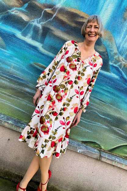 Rüschenbluse Bristol - Schnittmuster mit Patternhack zum Sommerkleid