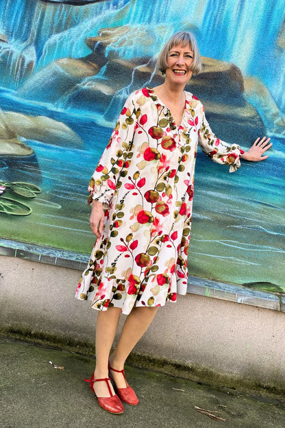 Rüschenbluse Bristol - Schnittmuster mit Patternhack zum Sommerkleid