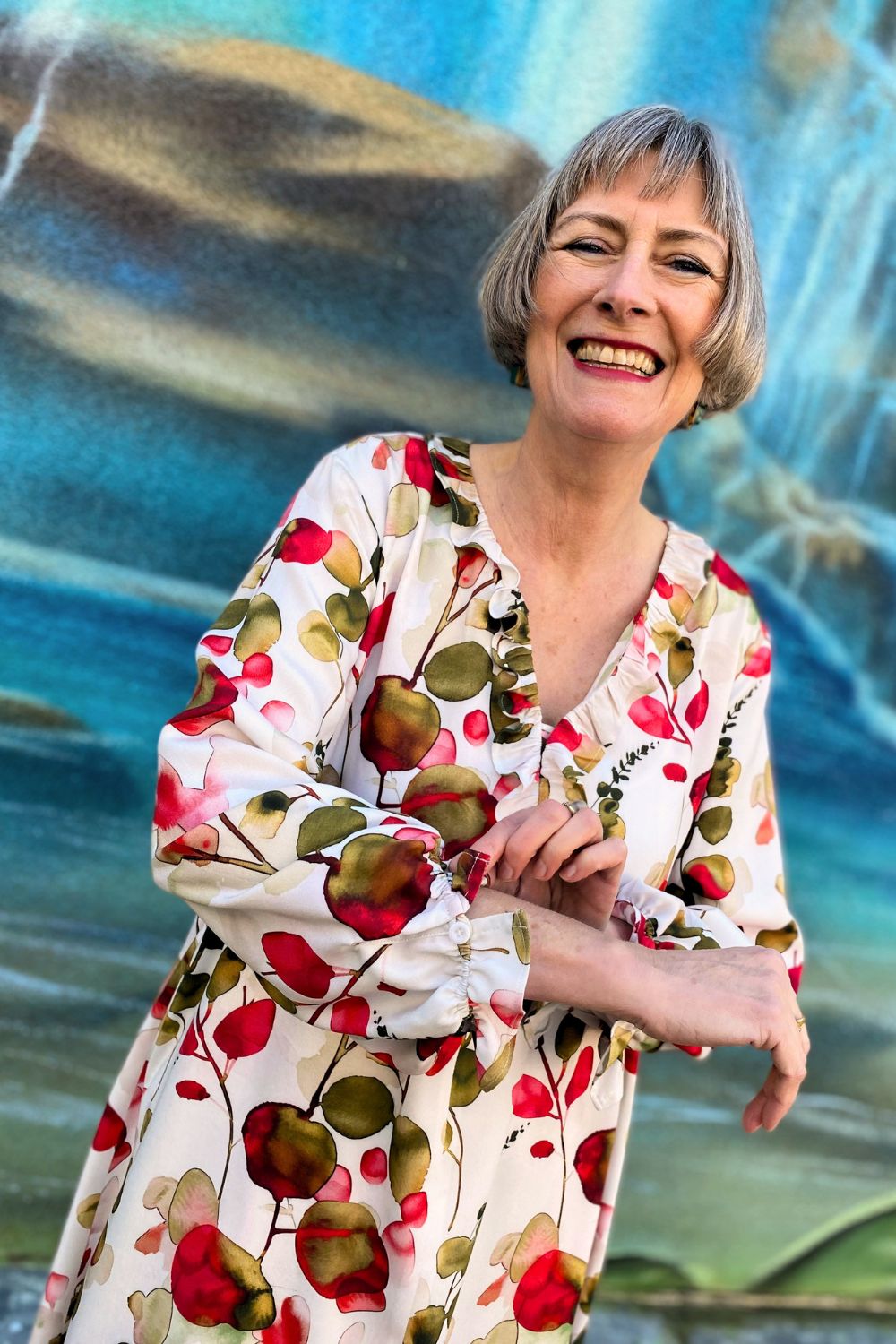 Rüschenbluse Bristol - Schnittmuster mit Patternhack zum Sommerkleid