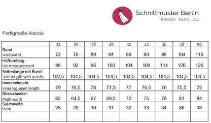 Bundfalten Hose Alessia