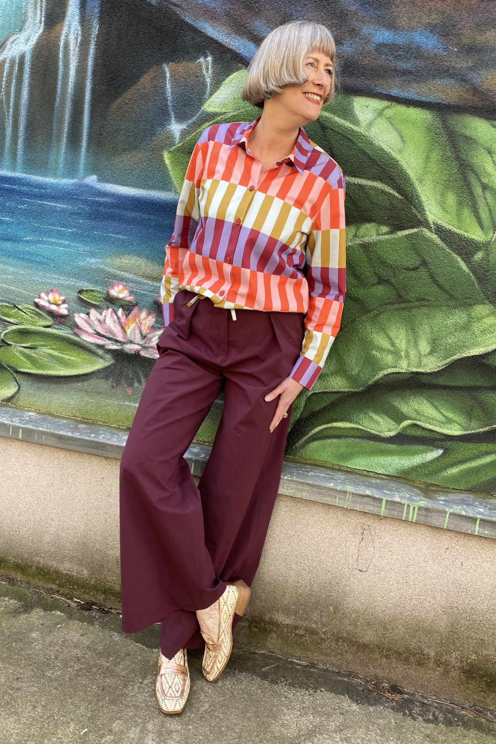 Add-On Hanifa Crop-Bluse
