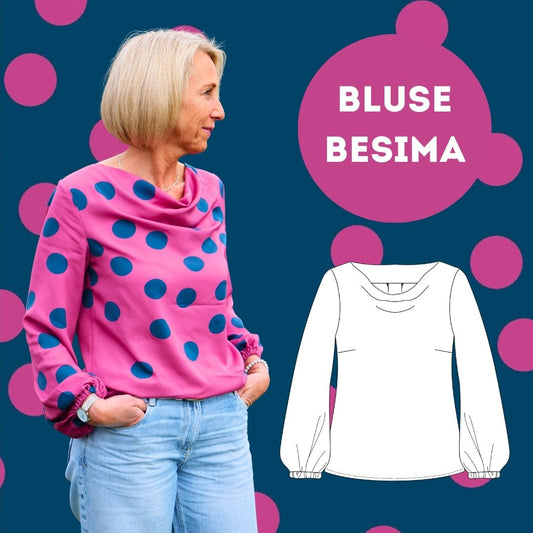 Waterfall blouse Besima