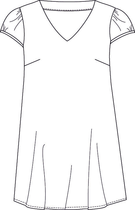 Add-On Tunika Moana ohne Bänder