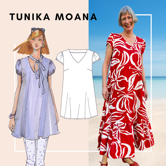 Tunika Moana - Schnittmuster mit Patternhack zum Sommerkleid