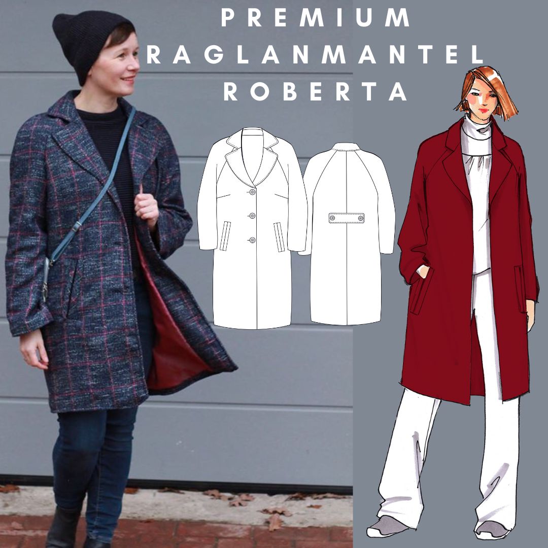 Premium Raglanmantel Roberta