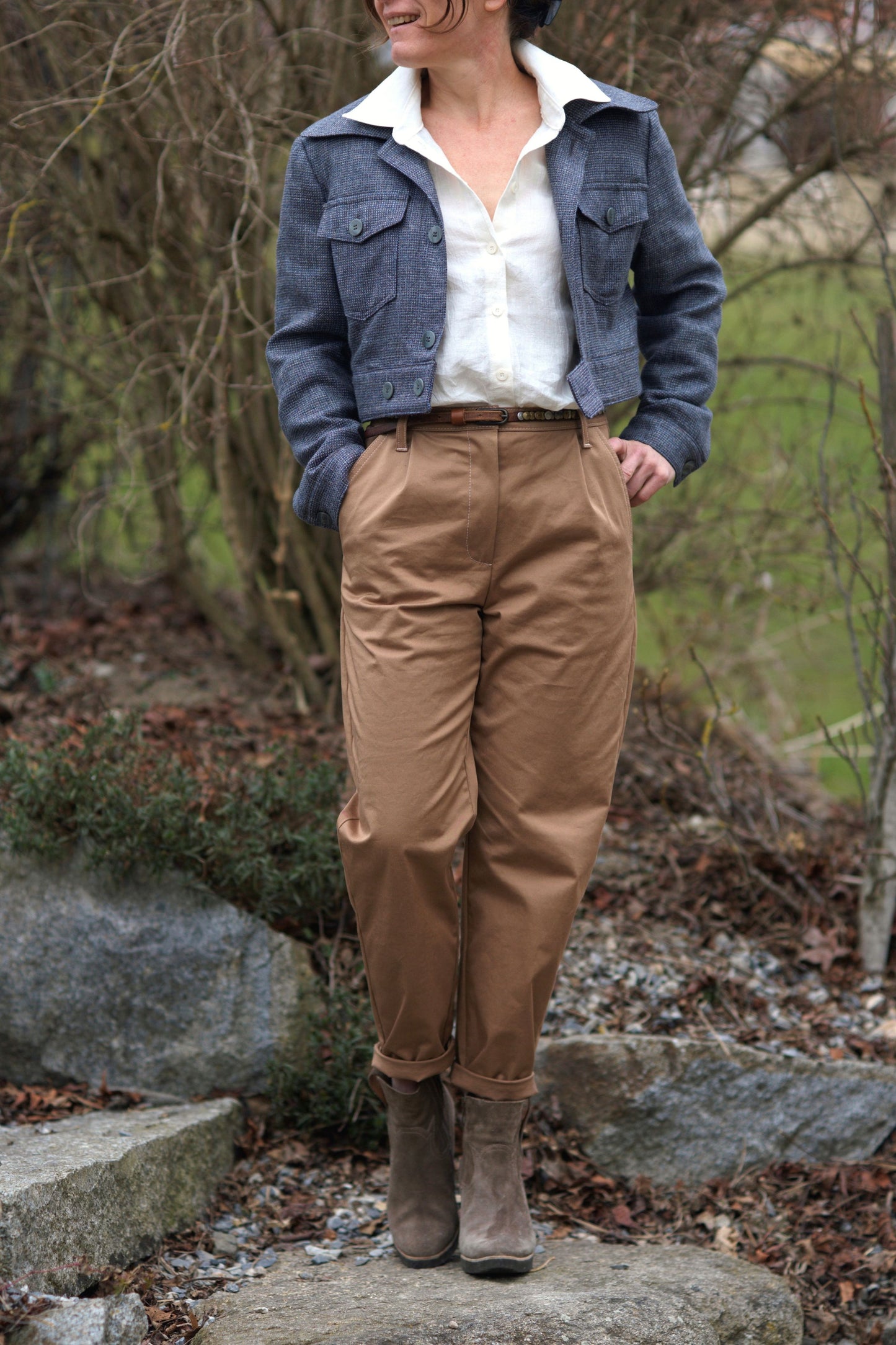 High-waist trousers Ücke