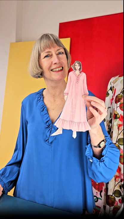 Rüschenbluse Bristol - Schnittmuster mit Patternhack zum Sommerkleid